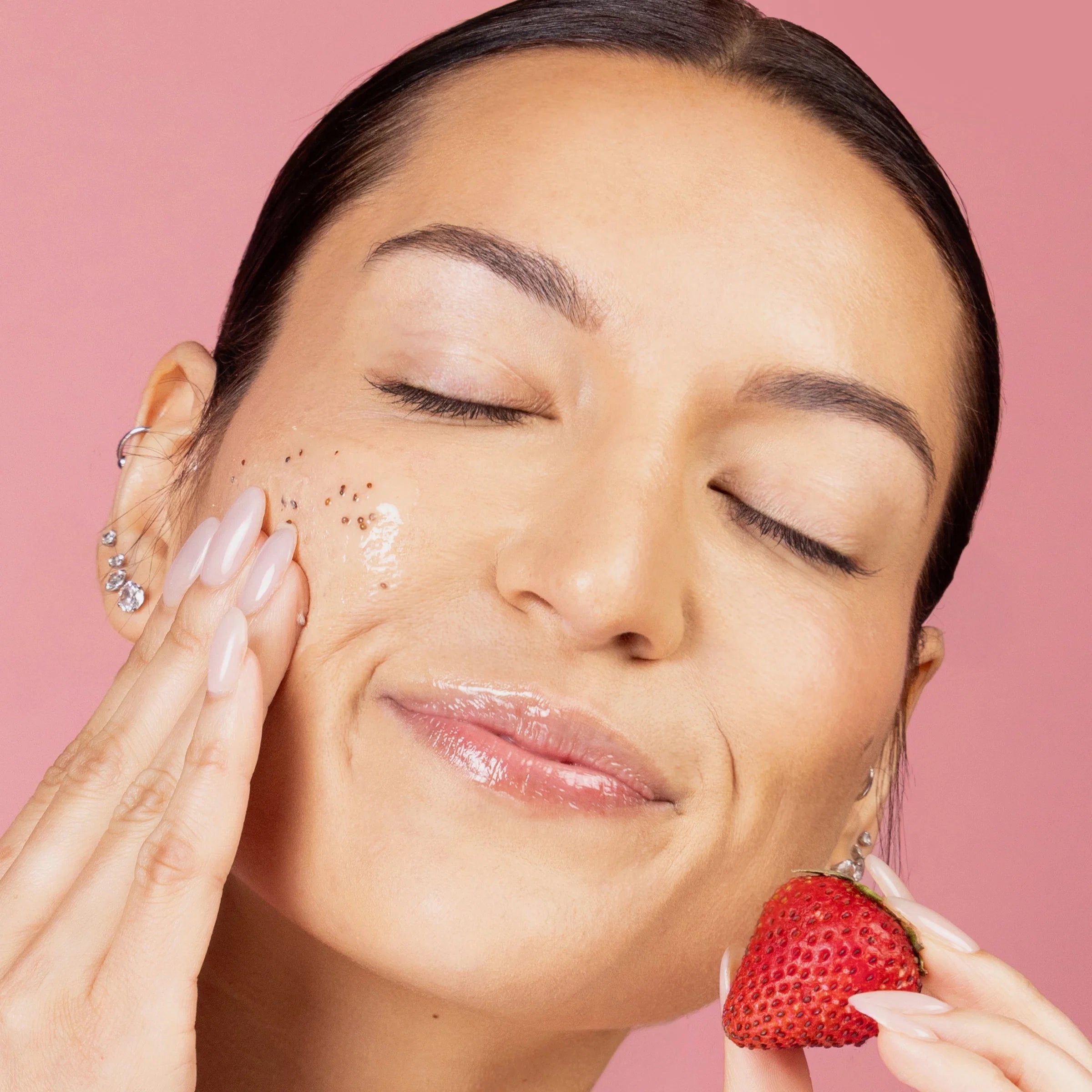 Strawberry Glow Skincare Routine