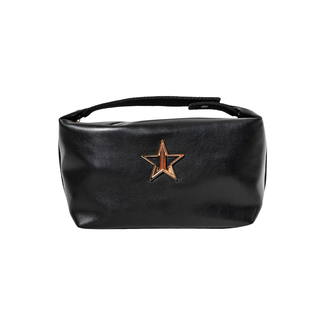 Faux Leather Snap Clip Bag
