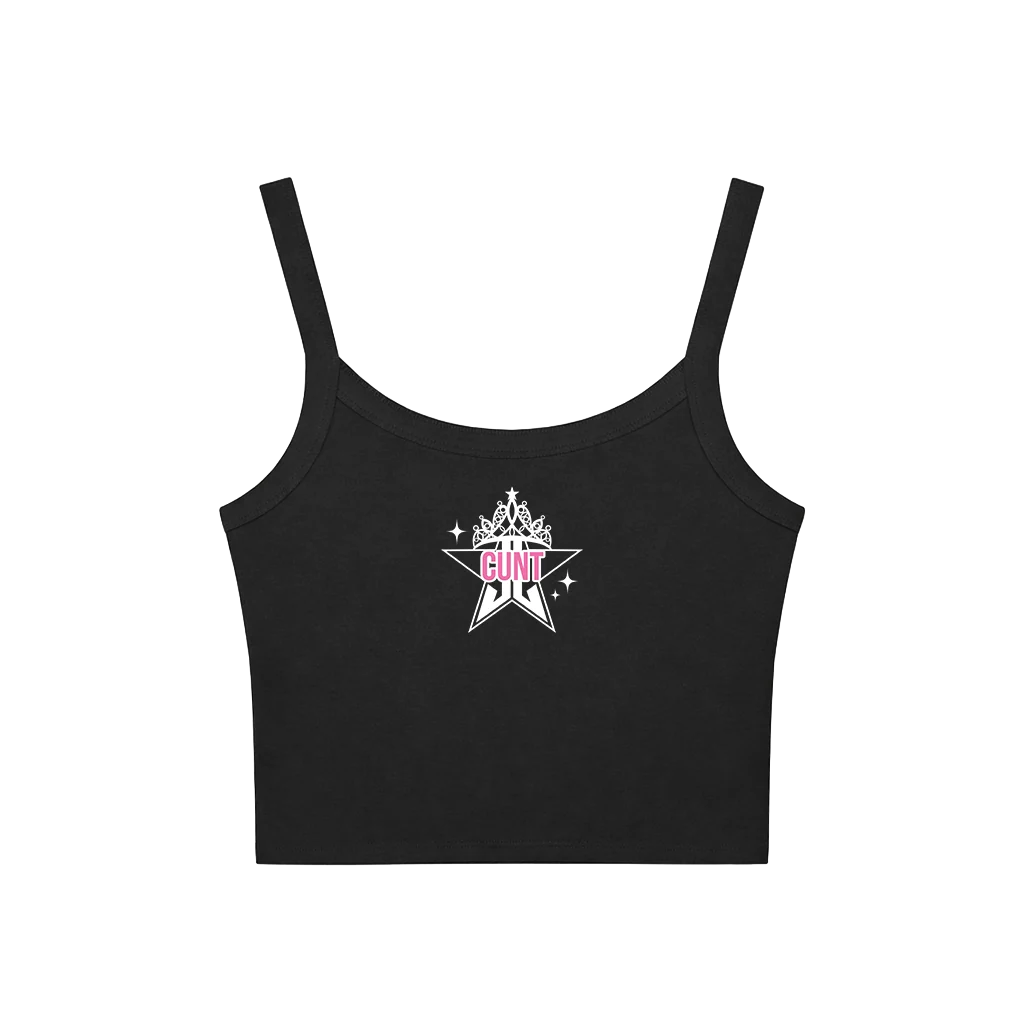 Black Cropped Tanks